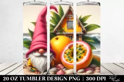 Whimsical Gnome with Pink Hat | 20 oz Tumbler Product Image 2