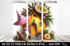Whimsical Gnome with Pink Hat | 20 oz Tumbler Product Image 2
