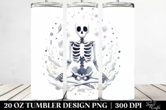 Simple Watercolor Skeleton | 20 oz Tumbler Product Image 2