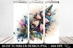 Wooden Stained Foxglove Clipart 20 Oz Tumbler Product Image 2