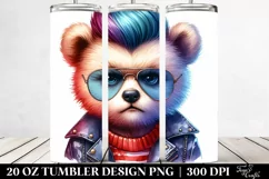 Cute Baby Bear Posed as Model, 20 Oz Tumbler Product Image 2