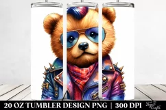 Cute Baby Bear Posed as Model, 20 Oz Tumbler Product Image 2