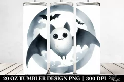 Funny Bat in Watercolor 20 Oz Tumbler Product Image 2