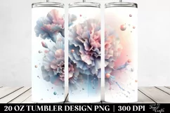 Shiny Carnation, Transparent 20 Oz Tumbler Product Image 2