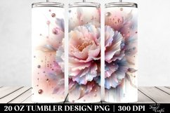 Shiny Carnation, Transparent 20 Oz Tumbler Product Image 2