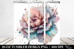 Shiny Carnation, Transparent 20 Oz Tumbler Product Image 2