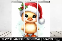 Expressive Baby Duck in Winter PNG Product Image 2