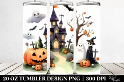 Simple Funny Halloween Clipart, Transparent 20 Oz Tumbler Product Image 2