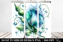 20 Oz Tumbler Sublimation | Shiny Sweet Pea Design Product Image 2