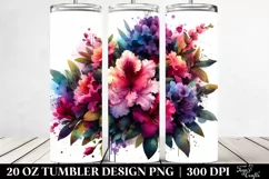 Vibrant Rhododendron Bouquet | 20 Oz Tumbler Product Image 2