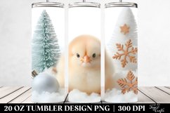 Cute Baby Chicken with Christmas Tree, Transparent 20 Oz Product Image 2