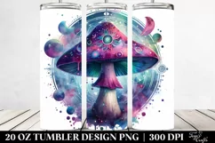 Vibrant Celestial Mushroom 20 Oz Tumbler Product Image 2