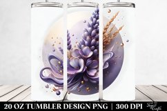 Glossy Lavender with Golden Insertions | 20 Oz Tumbler Product Image 2