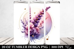 Glossy Lavender with Golden Insertions | 20 Oz Tumbler Product Image 2