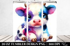 Cute Baby Cow Tumbler Product Image 2