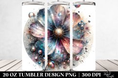 Shiny Cosmos with Metalic Insertions | 20 Oz Tumbler Product Image 2