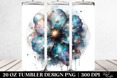 Shiny Cosmos with Metalic Insertions | 20 Oz Tumbler Product Image 2