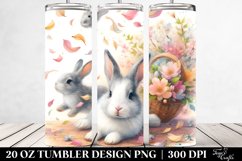 Rabbit Tumbling in the Wind | 20 Oz Tumbler Product Image 2