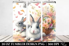 Rabbit Tumbling in the Wind | 20 Oz Tumbler Product Image 2