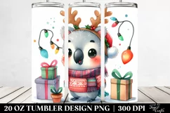 Cute Baby Parrot with Christmas Decor, Transparent PNG Product Image 2