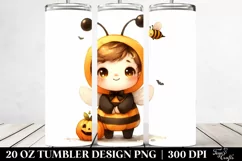 Cute Baby Bee Halloween PNG Product Image 2