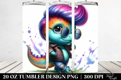Cute Baby Dinosaur in Style PNG Product Image 2