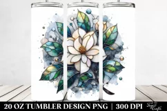 Stained Gardenia with Metalic Insertions | 20 Oz Tumbler Product Image 2