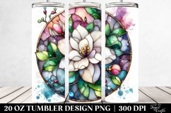 Stained Gardenia with Metalic Insertions | 20 Oz Tumbler Product Image 2