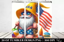 Gnome Digital Painting | 20 oz Tumbler Product Image 2