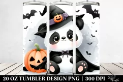 Cute Baby Panda Halloween PNG Product Image 2