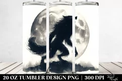 Simple Vintage Werewolf | 20 oz Tumbler Product Image 2