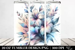 Shiny Lobelia Watercolor Tumbler Product Image 2