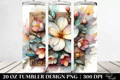 Abstract y Wooden Freesia, Transparent 20 Oz Tumbler Product Image 2