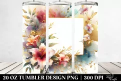Vibrant Abstract Gold Foil Lily | 20 Oz Tumbler Product Image 2