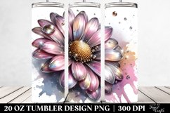 Shiny Metallic Daisy | 20 Oz Tumbler Product Image 2