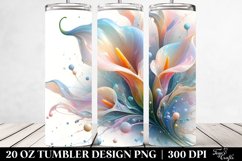 Abstract y Shiny Calla Lily, Transparent 20 Oz Tumbler Product Image 2