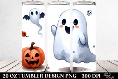Simple Funny Halloween Ghost Clipart Product Image 2