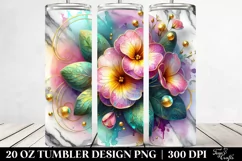 Colorful Primrose Design | 20 oz Tumbler Product Image 2