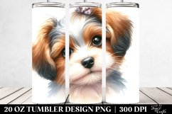 Cute Playful Dog, Transparent 20 Oz Tumbler Product Image 2