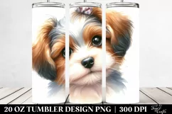 Cute Playful Dog, Transparent 20 Oz Tumbler Product Image 2