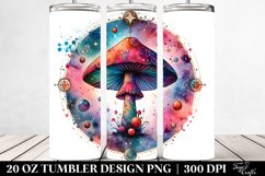 Vibrant Celestial Mushroom Clipart 20 Oz Tumbler Product Image 2
