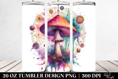 Vibrant Celestial Mushroom Clipart 20 Oz Tumbler Product Image 2