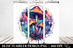 Vibrant Celestial Mushroom Clipart 20 Oz Tumbler Product Image 2