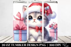 Expressive Baby Kitten in Winter PNG Product Image 2