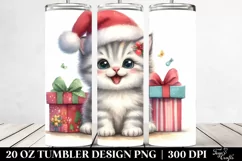 Expressive Baby Kitten in Winter PNG Product Image 2