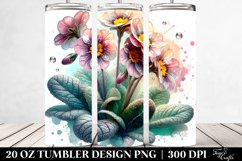 20 Oz Tumbler Sublimation | Glossy Primrose with Metallic Product Image 2