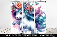 Jumping Baby Unicorn | 20 oz Tumbler Product Image 2