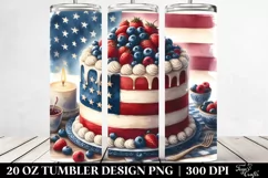 Vintage Cake USA Flag | 20 oz Tumbler Product Image 2
