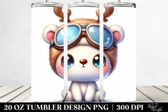 Expressive Baby Bear in Winter PNG Product Image 2