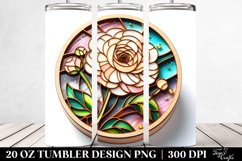 Shiny Ranunculus | 20 Oz Tumbler Product Image 2